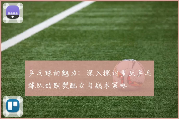乒乓球的魅力：深入探讨重庆乒乓球队的默契配合与战术策略